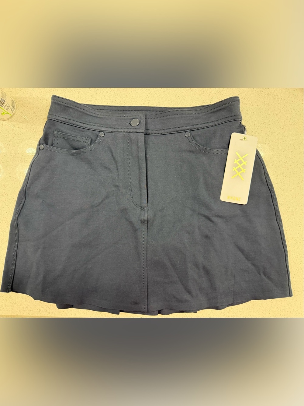NWT**** RHONE Navy Blue Pin High Ponte Skirt Retail $118